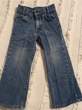 Vintage Little Levi’s Orange Tab Jeans Size 4T Slim, Made in USA 1970’s / 1980’s